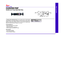 Thumbnail of document Data Sheet - A-396A Calibration Pump (0 PSIG - 72 PSIG)